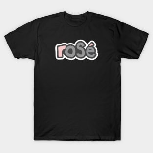 80s Rose Wine Ultimate Gray Typography T-Shirt